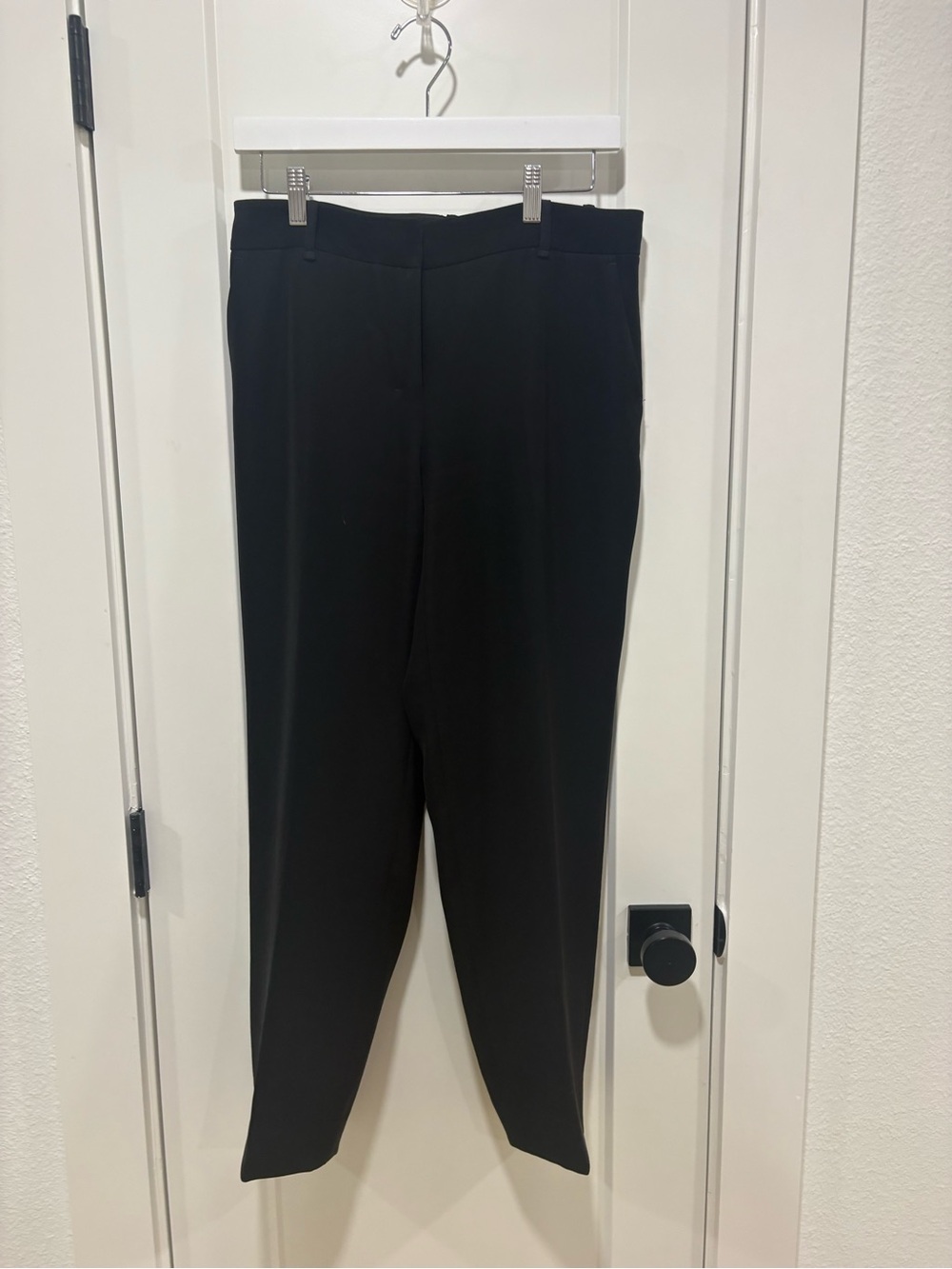 MM Lafleur Mejia Black Straight-Leg Trousers